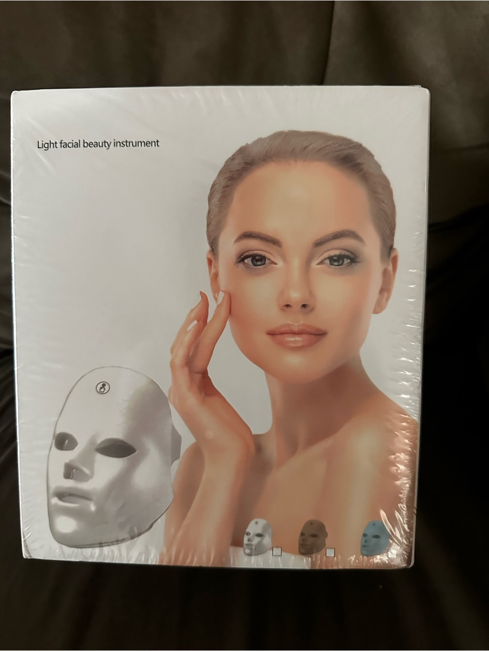 LED Light Facial Beauty Mask - White